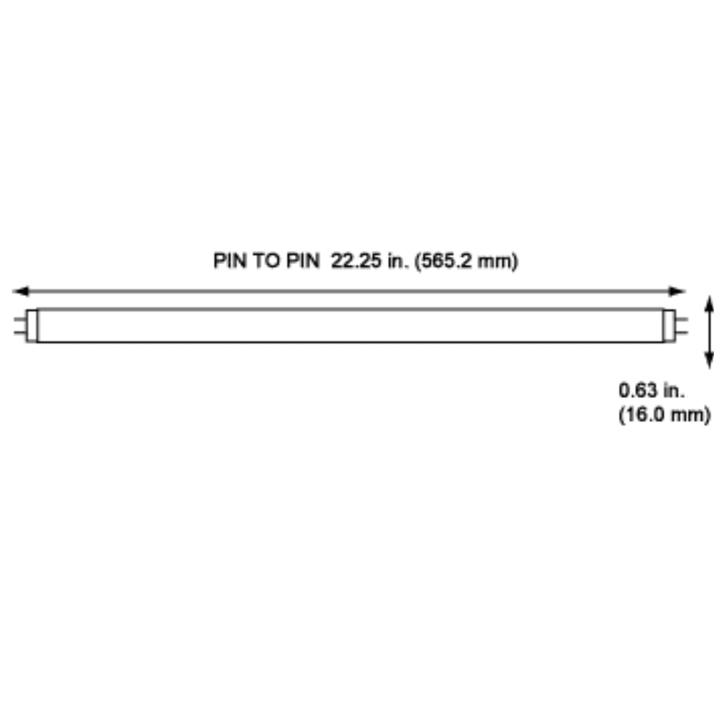 T5 Fluorescent Bulb 24 Inch 5000K Bright White 14W Pack of 40 E225