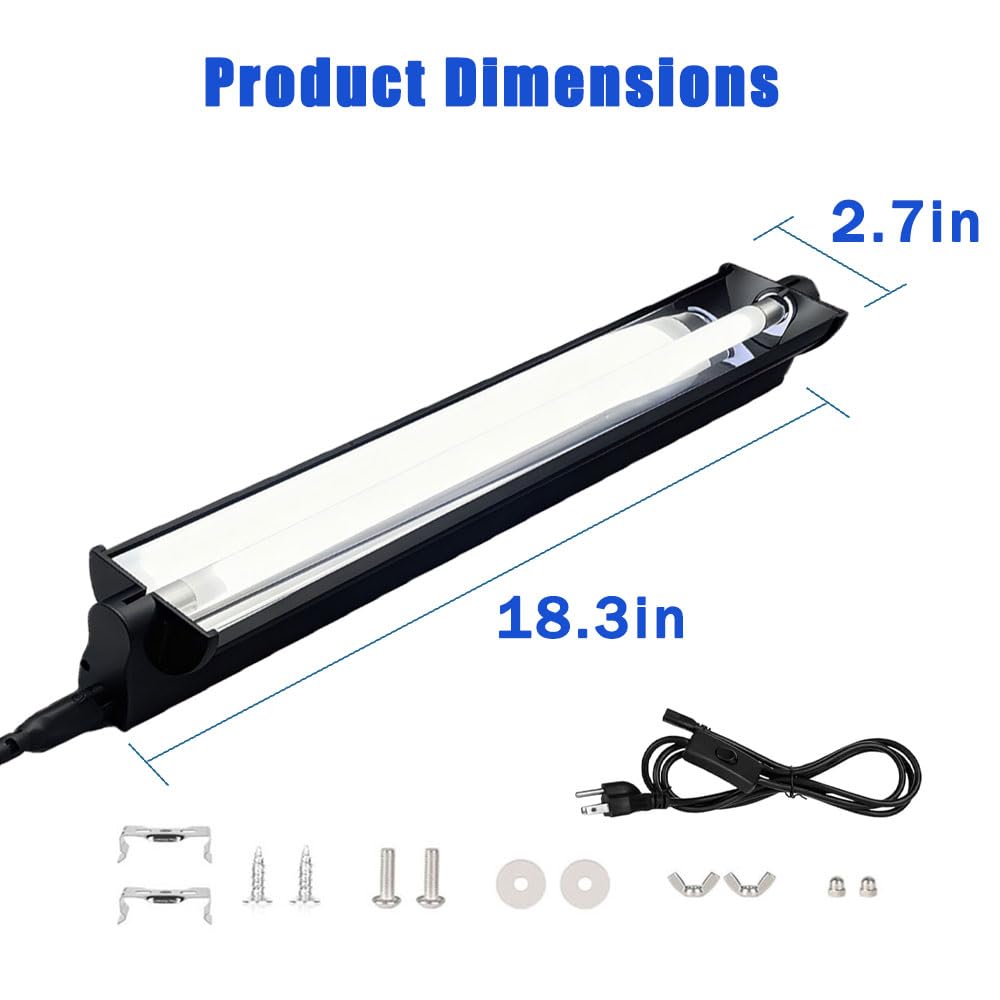 15W T8 UVB 10.0 Reptile Light Fixture Combo Kit B433740