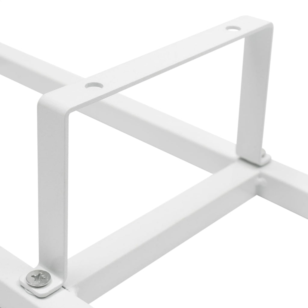 2 Pcs 34Inch White Wall Mount CD DVD Storage Shelf X505