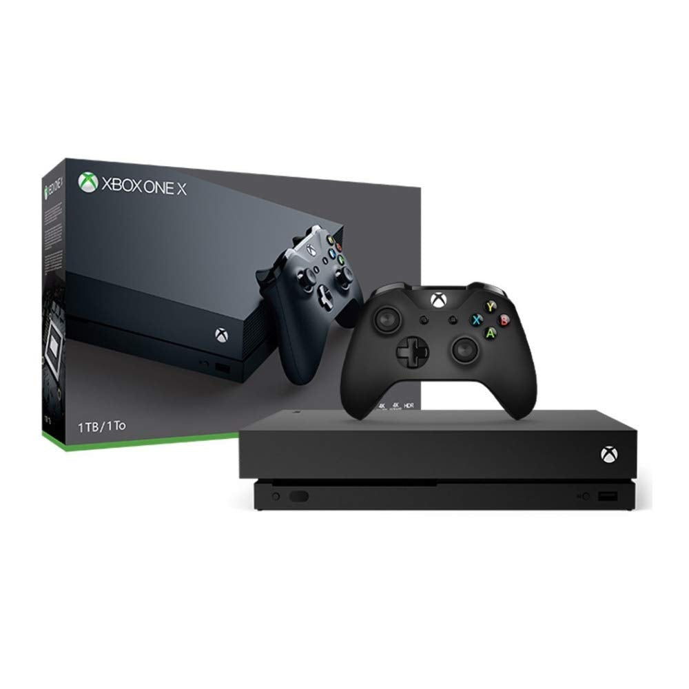 Xbox One X 1TB Gaming Console with Wireless Controller, Headset, Wired Controller and Game L47242