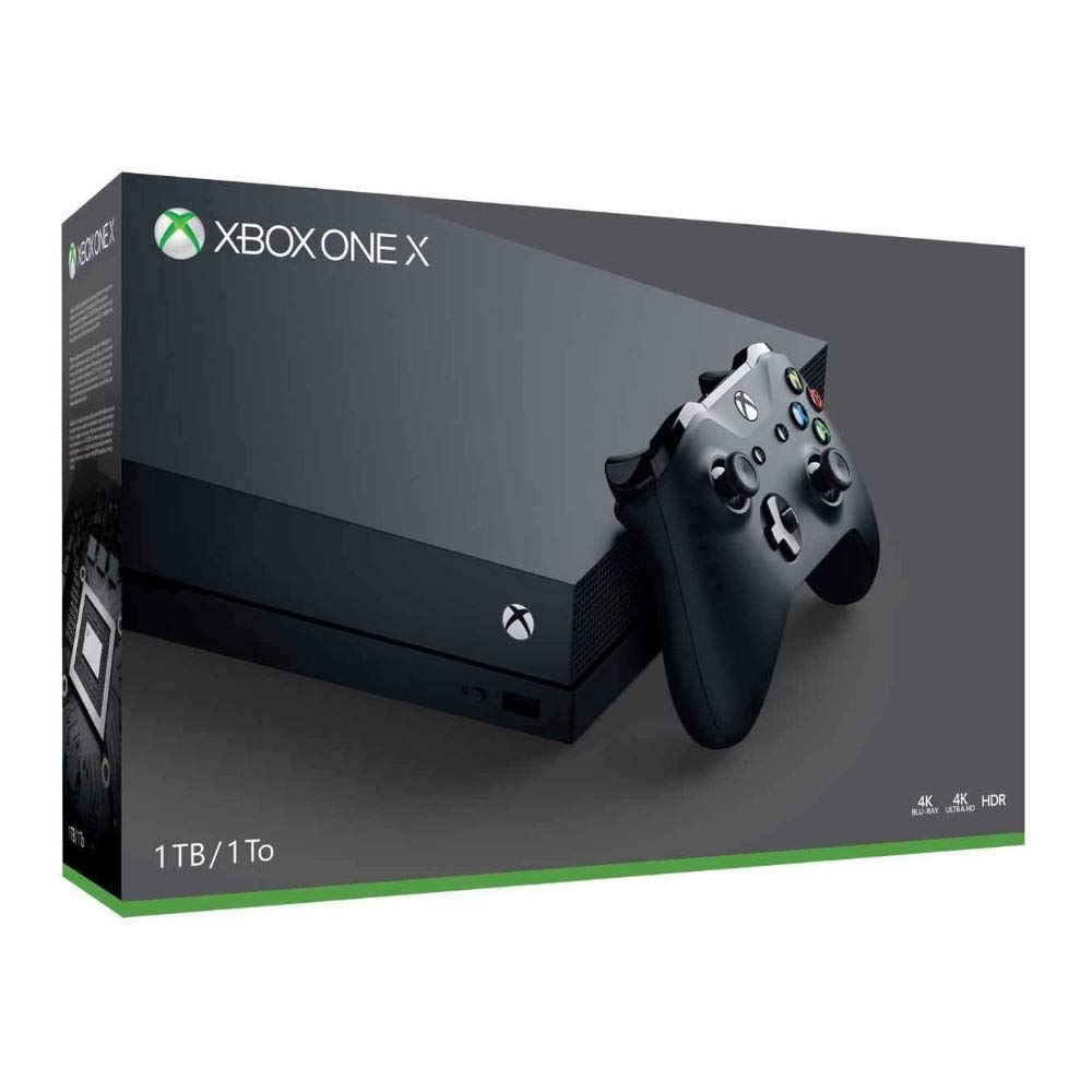 Xbox One X 1TB Gaming Console with Wireless Controller, Headset, Wired Controller and Game L47242