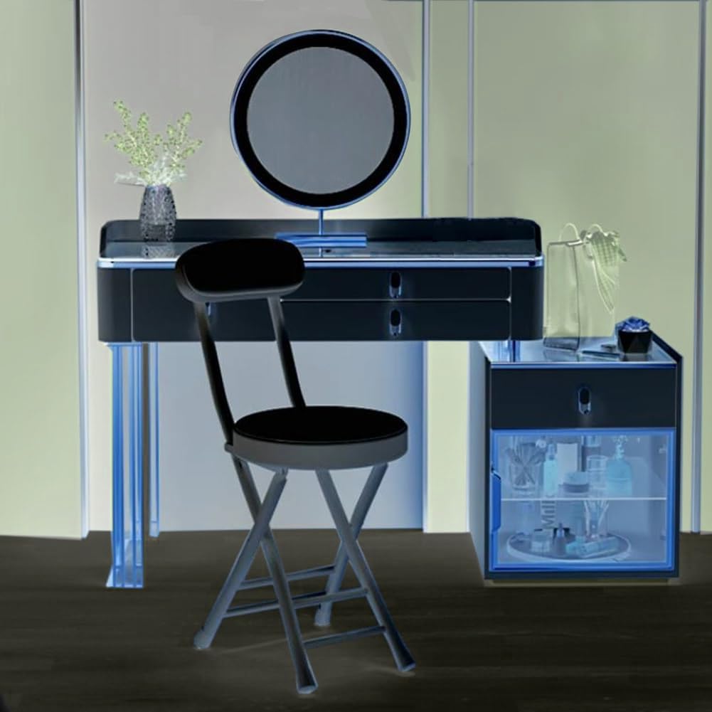 Black 18 Inch Folding Stool K276