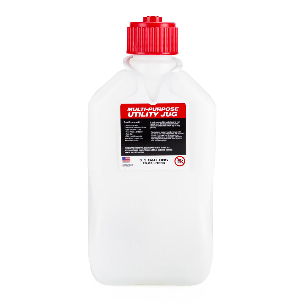 5.5 Gallon Square Motorsport Jug with Standard Hose 2 Pack V75448
