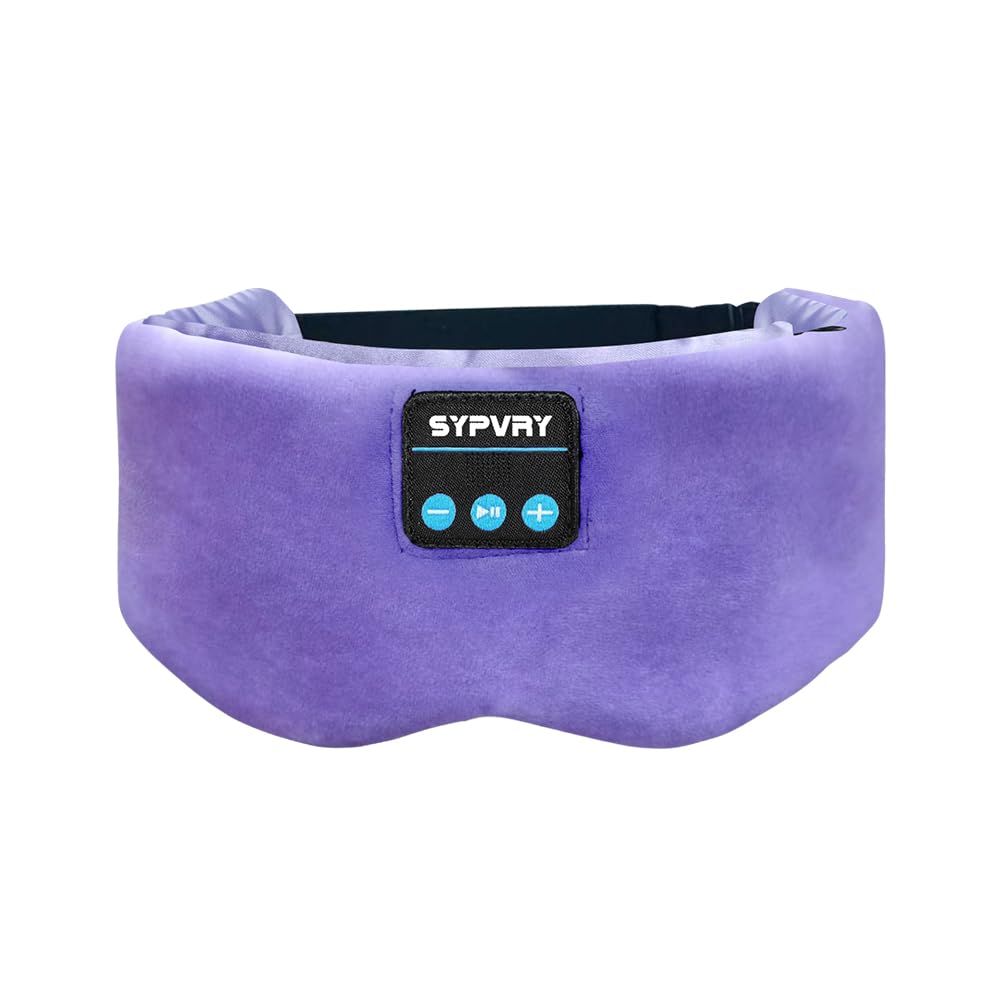 Bluetooth Sleep Mask Wireless Headphones Purple C1042