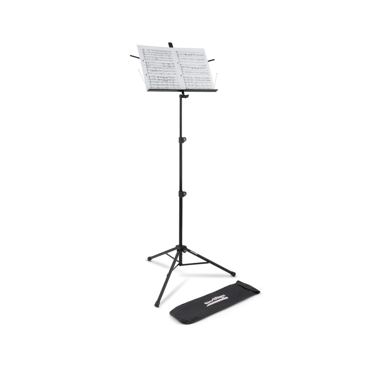 Black Metal Folding Sheet Music Stand with Bag R1200