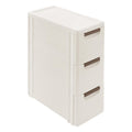 Narrow Rolling Storage Cabinet with 3 Drawers S9088