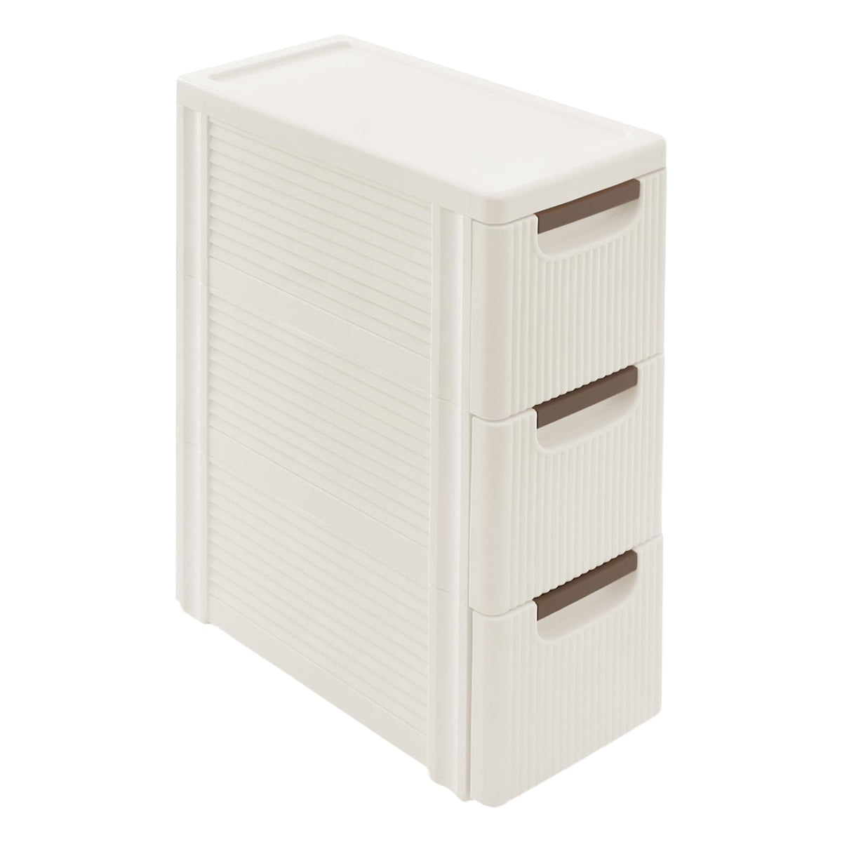 Narrow Rolling Storage Cabinet with 3 Drawers S9088
