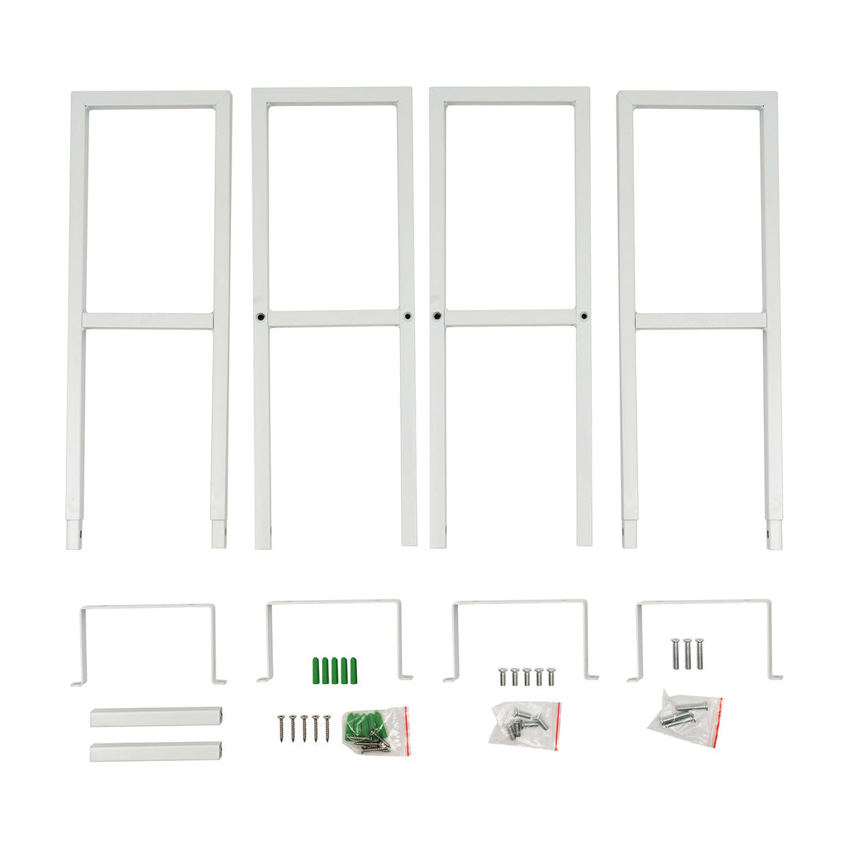 2 Pcs 34Inch White Wall Mount CD DVD Storage Shelf X505