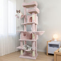 68in Multi Level Cat Tree with Hammocks, Cat Cave, Hanging Basket and Scratching Posts O8766