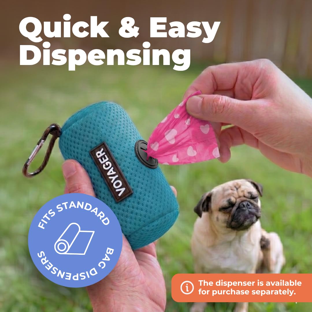 Pink Heart 150 Count Dog Poop Bags M506