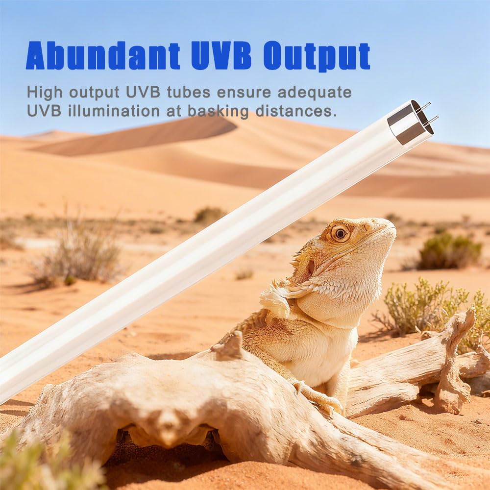 15W T8 UVB 10.0 Reptile Light Fixture Combo Kit B433740