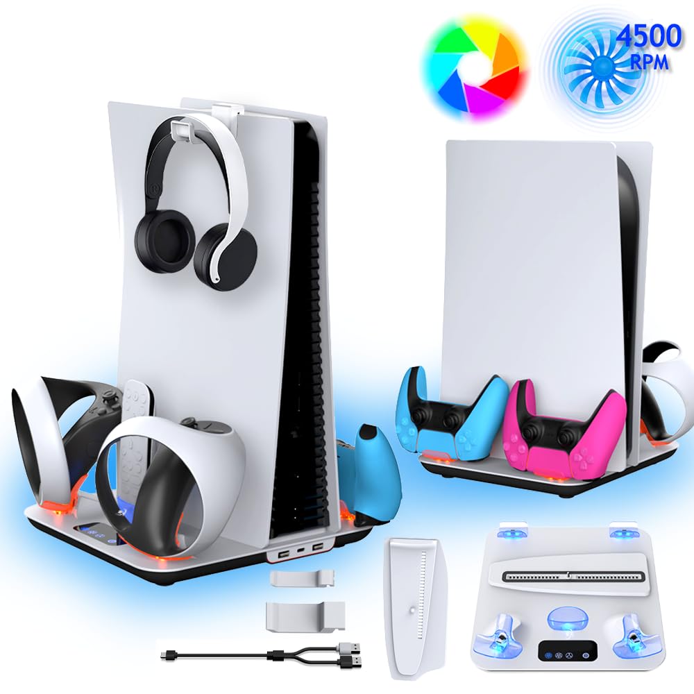 PS5 Cooling Station with Controller & PS VR2 Charger K499066