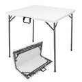 34" White Folding Card Table D520