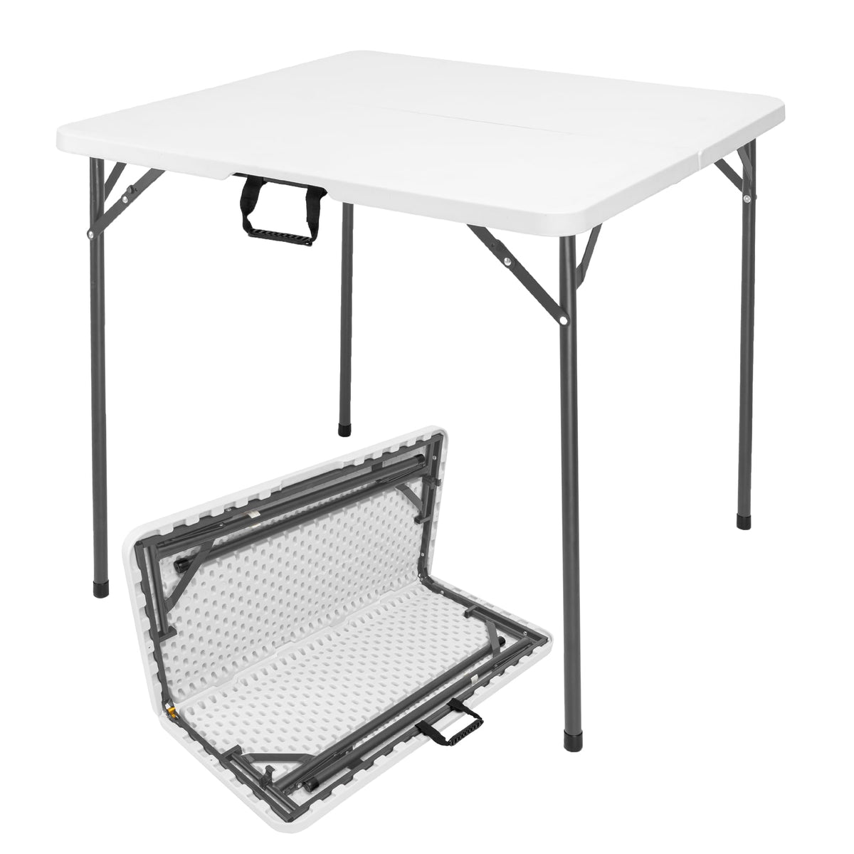 34" White Folding Card Table D520