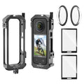 Aluminum Frame Cage Case Bag Glass Lens Guard Set Screen Protector O4569