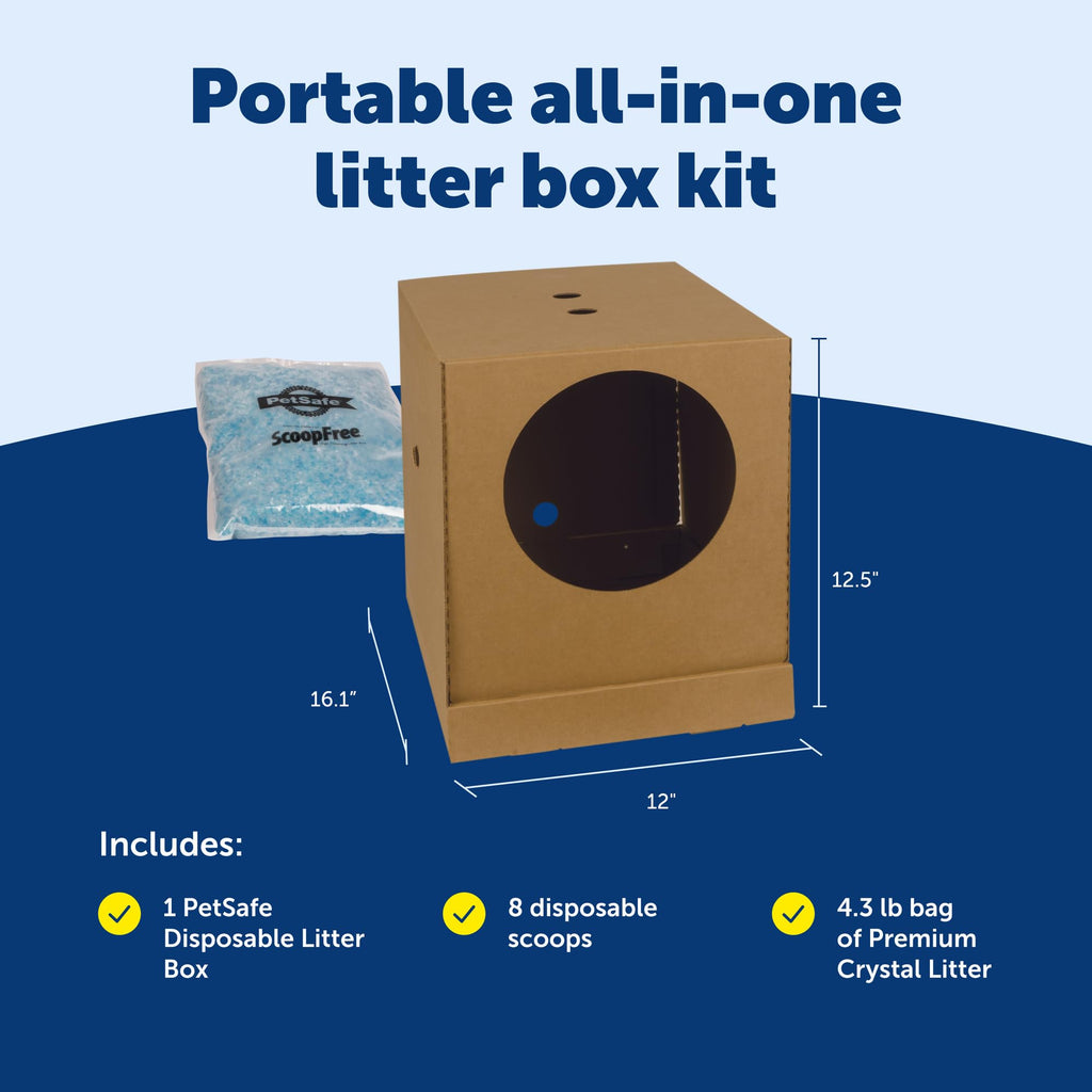 Disposable Litter Box, Fresh Scent, 4.3Lb Bag K937746