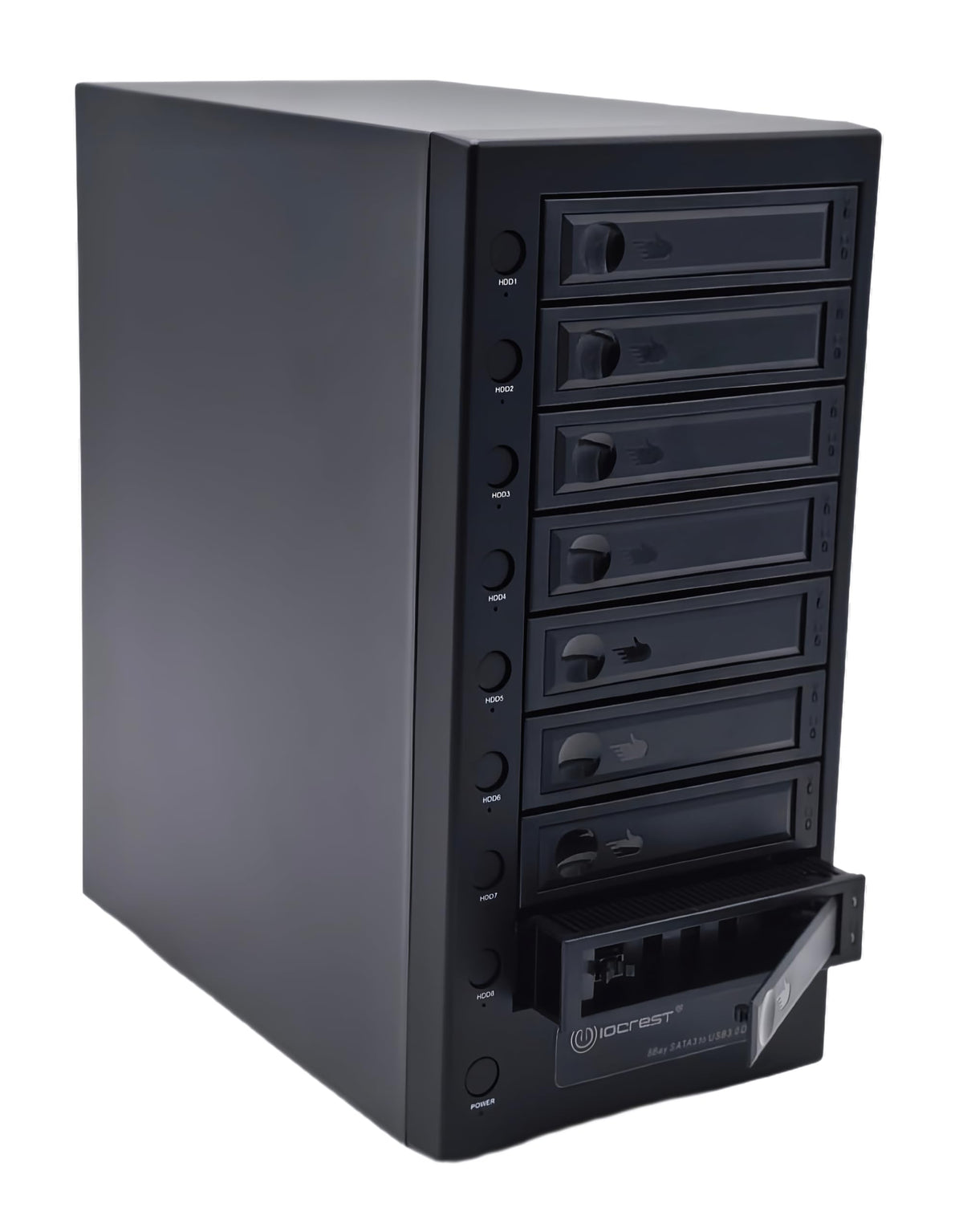 USB 4.0 40Gbps Type-C 8 Bay 2.5 Inch and 3.5 Inch SATA Hard Drive Enclosure F297