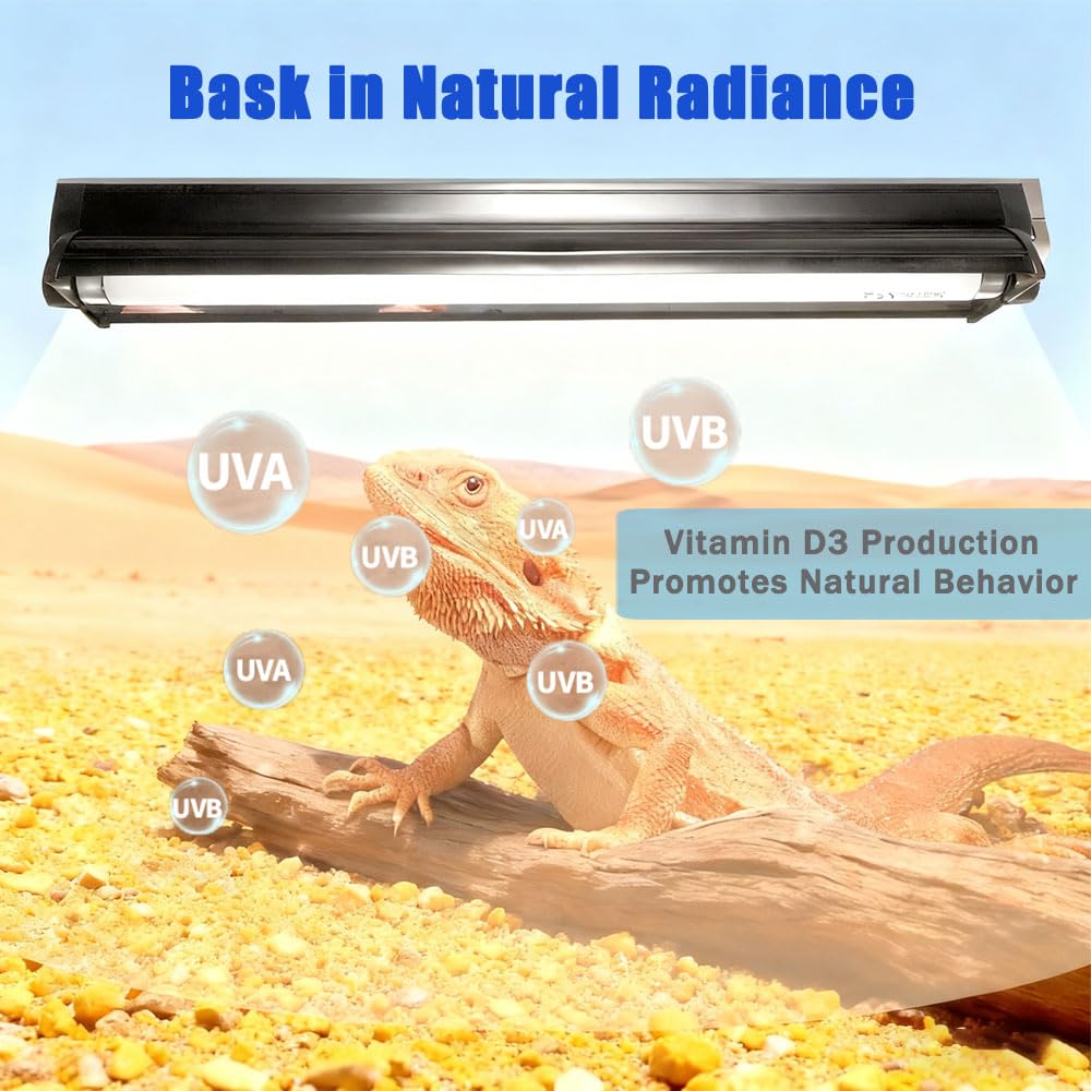 15W T8 UVB 10.0 Reptile Light Fixture Combo Kit B433740