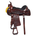 Dark Brown Leather Western Saddle S218592