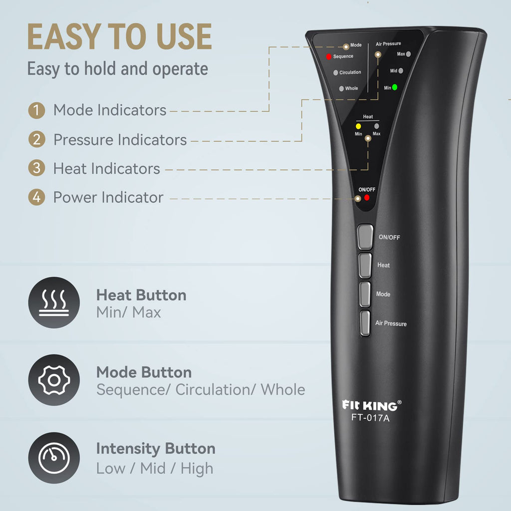 Air Compression Leg Massager with Heat V62549