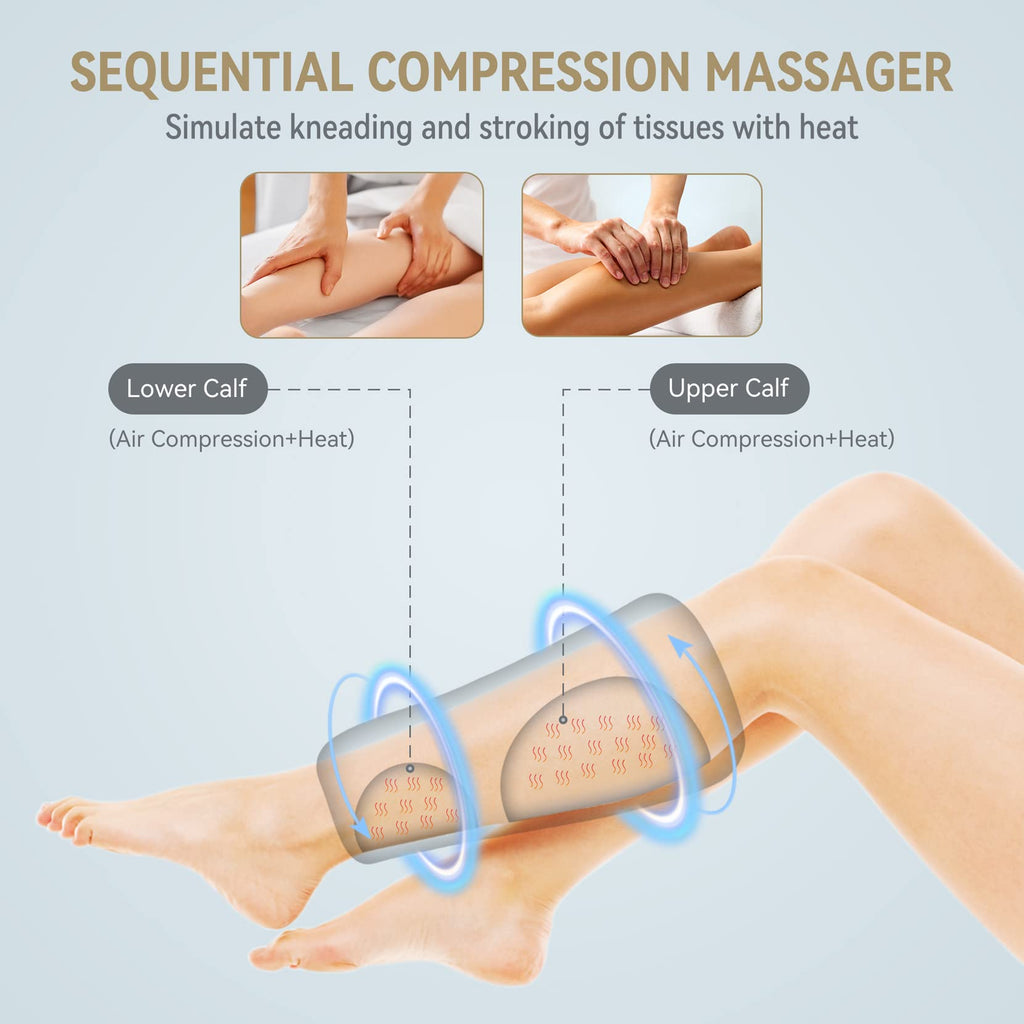 Air Compression Leg Massager with Heat V62549