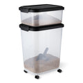 30lbs and 10lbs Pet Food Storage Container Set with Scoop F8873