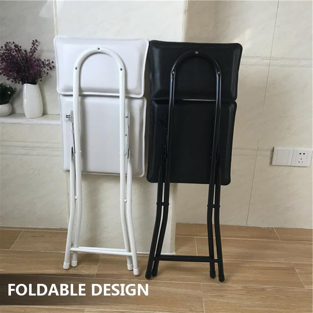 Foldable Counter Height Stool with Backrest E44341