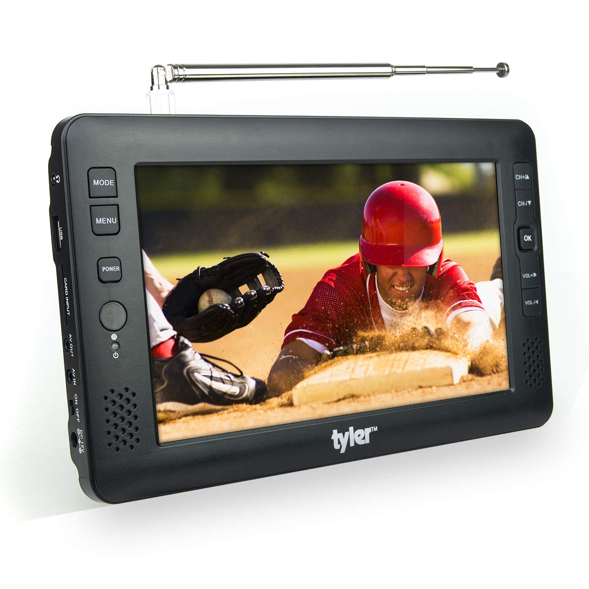 9" Portable LCD TV Rechargeable Battery Powered P8657