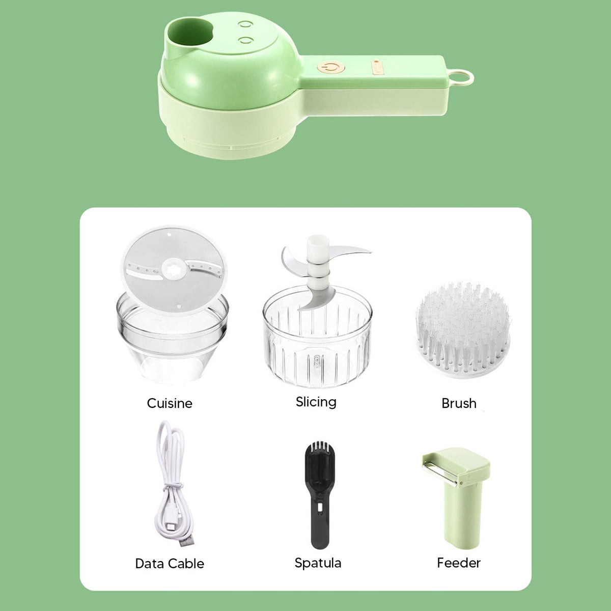 4 in 1 Handheld Electric Vegetable Cutter O121466