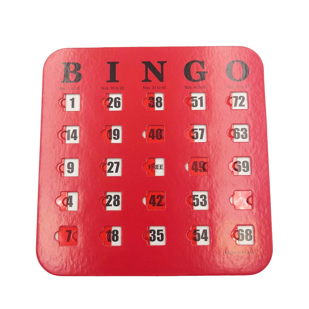 5 Pack Multi Color Extra Thick Stitched Bingo Cards E870