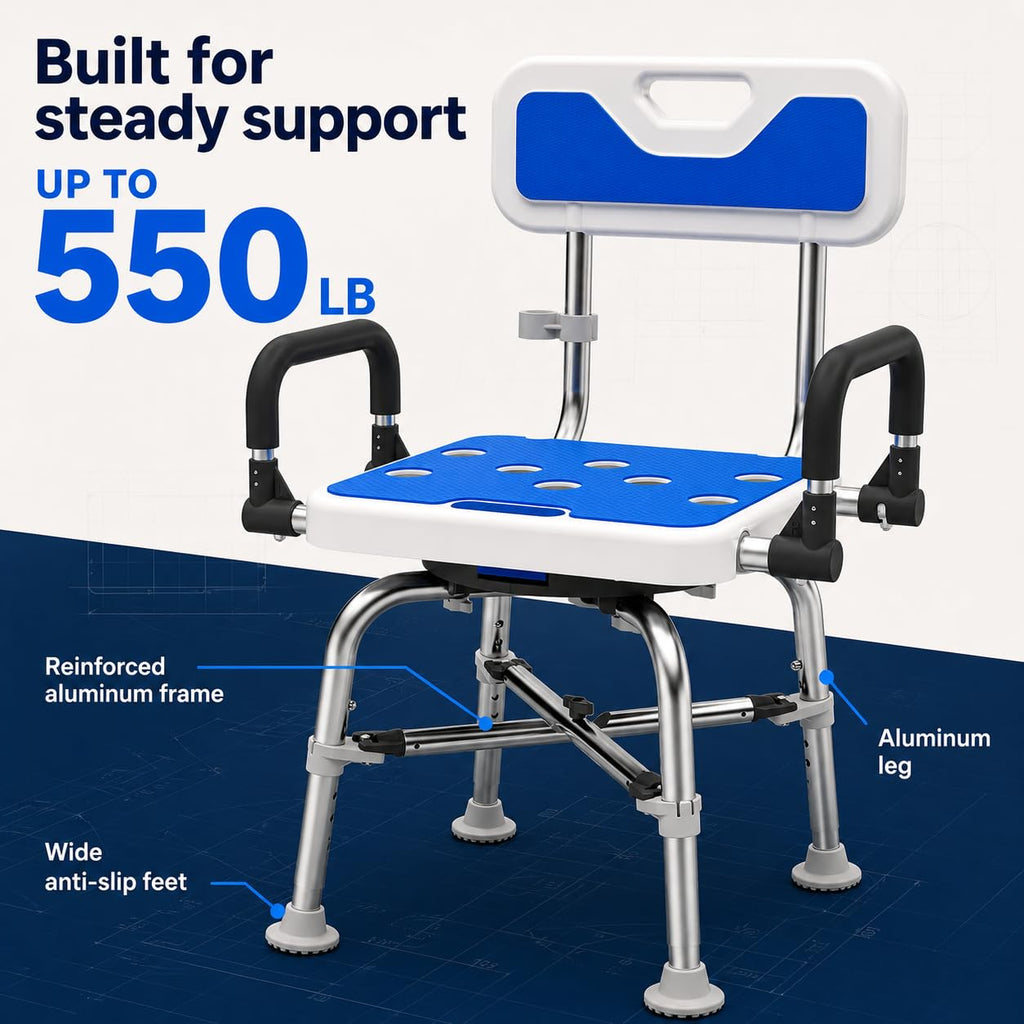 Heavy Duty Swivel Shower Chair J73438