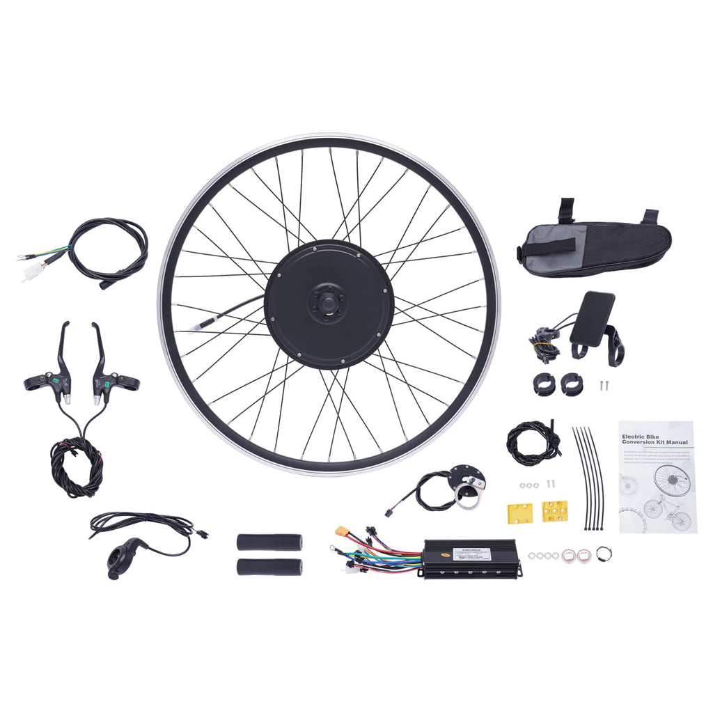 48V 1000W E-Bike Conversion Kit with Display Brushless Gearless Motor Q87006