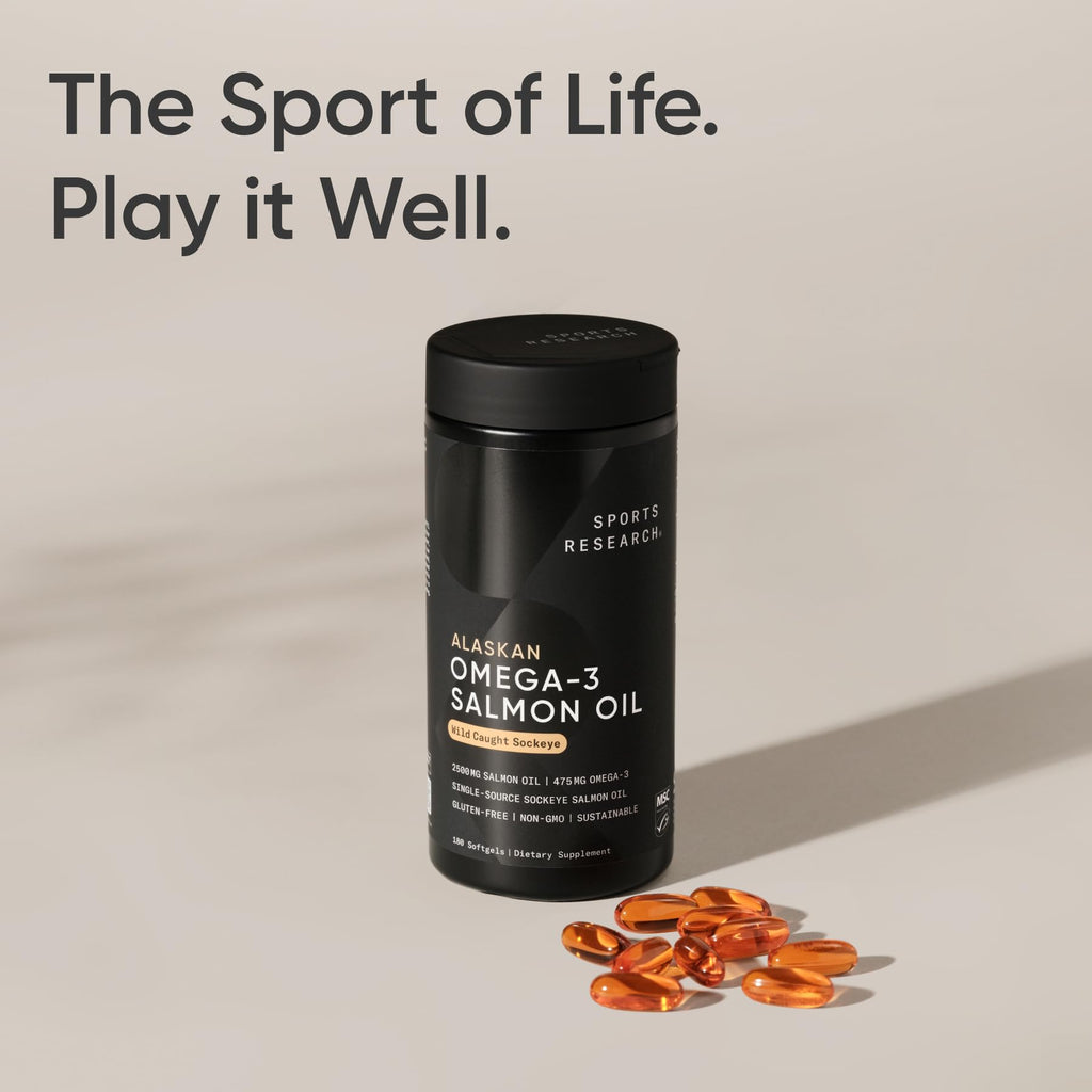 Omega-3 Wild Sockeye Salmon Oil 2500mg 180 Softgels K714