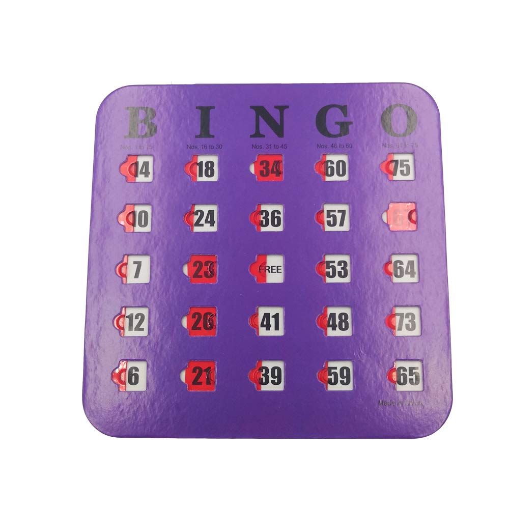 5 Pack Multi Color Extra Thick Stitched Bingo Cards E870