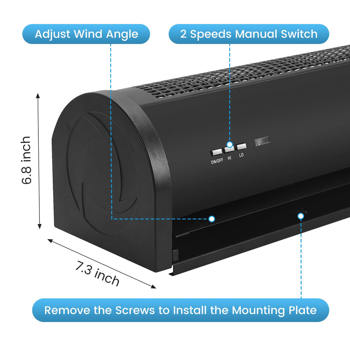 36" Wall Mounted Air Curtain E27536