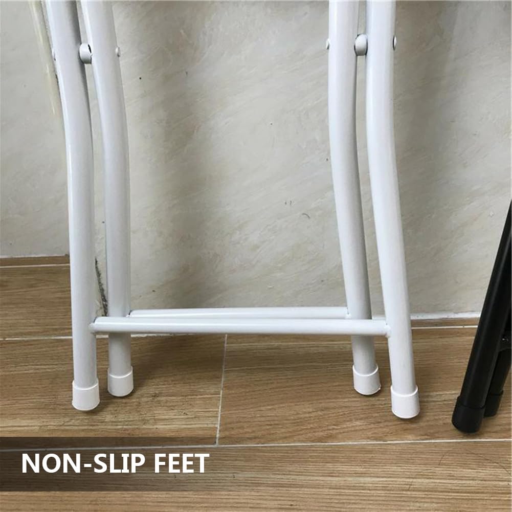 Foldable Counter Height Stool with Backrest E44341