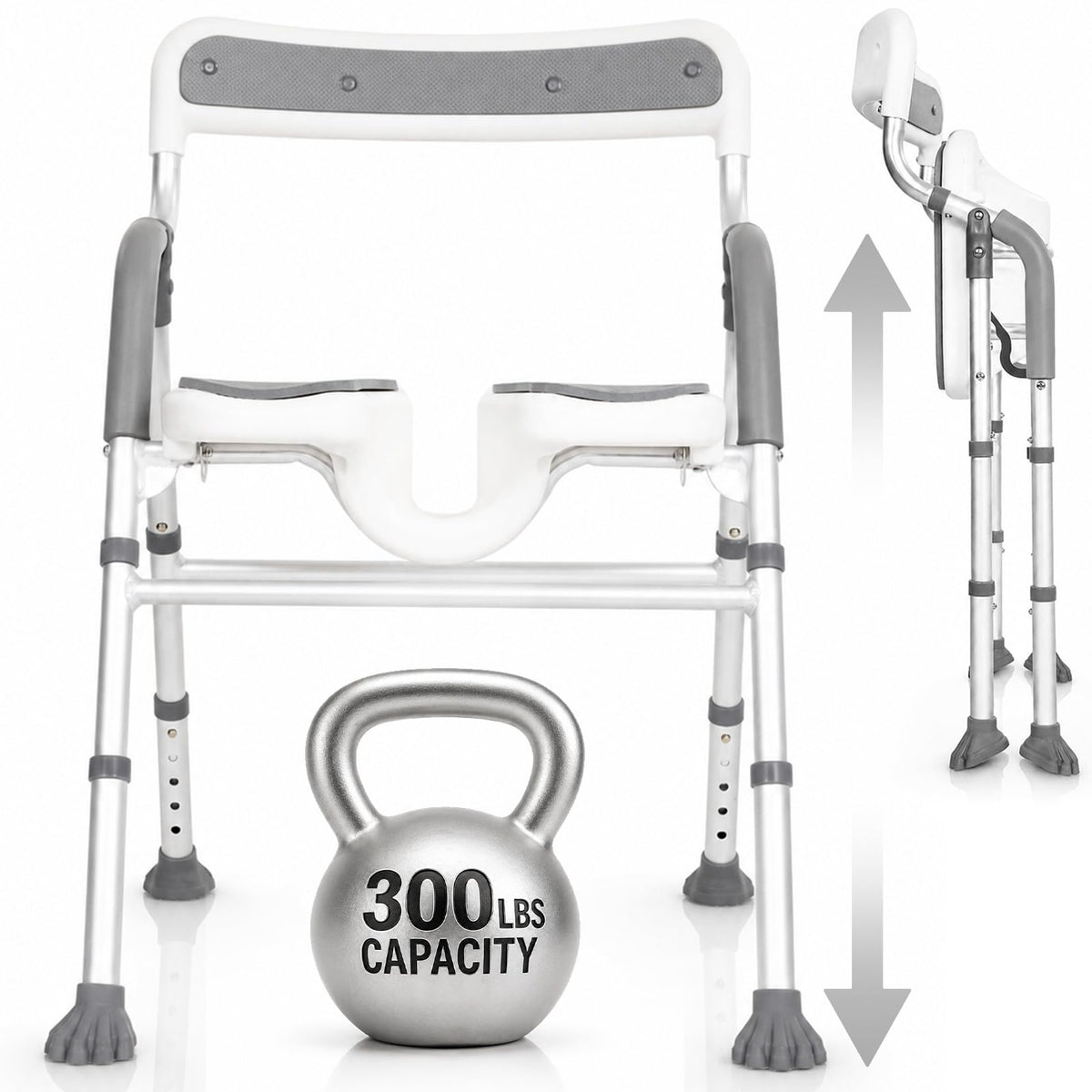 U-Shaped Shower Chair with Arms I930050