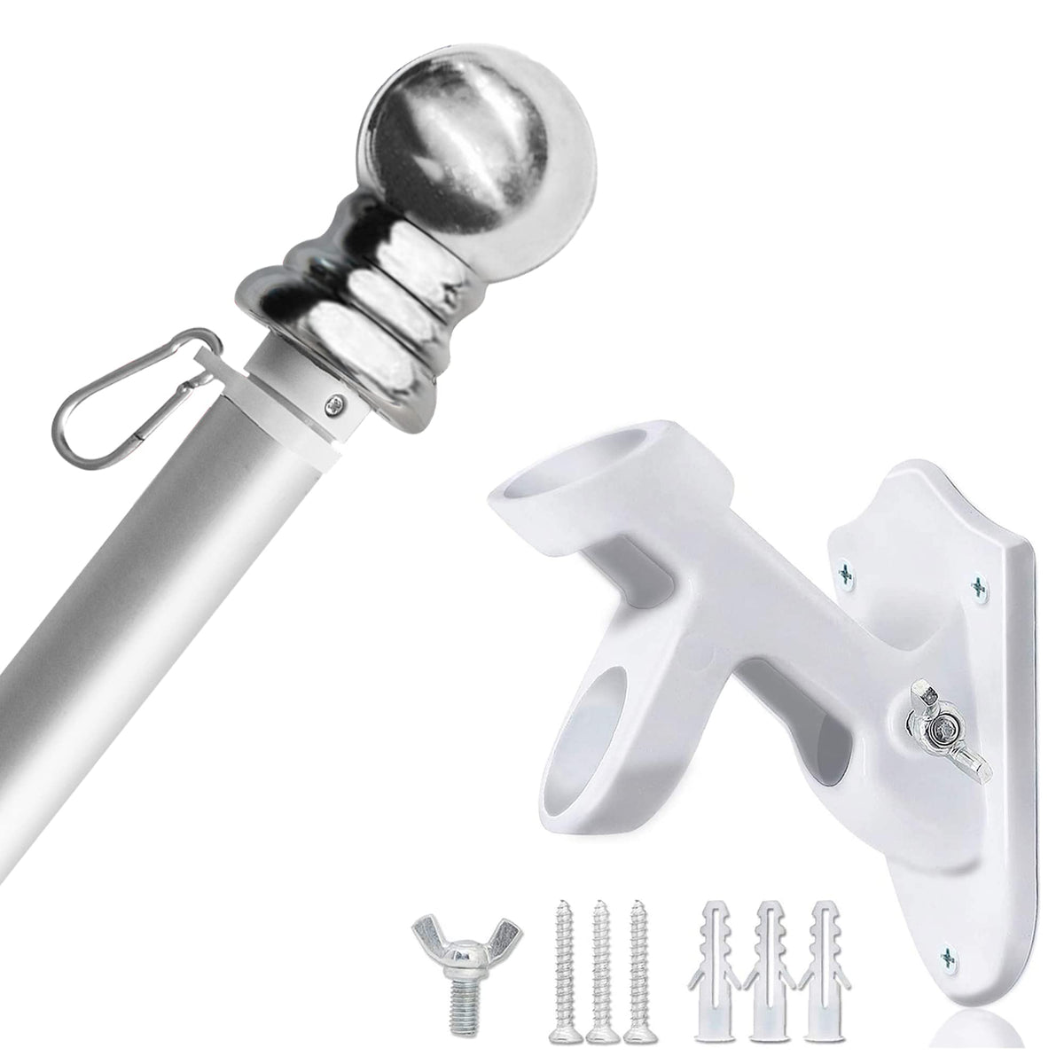 Aluminum 6FT Flag Pole Holder Q9298