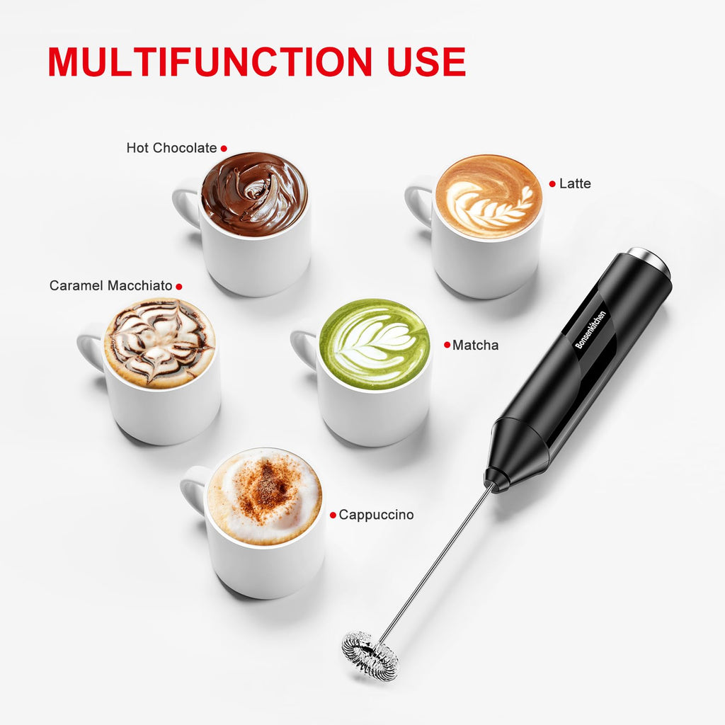 Battery Operated Black Milk Frother I8398