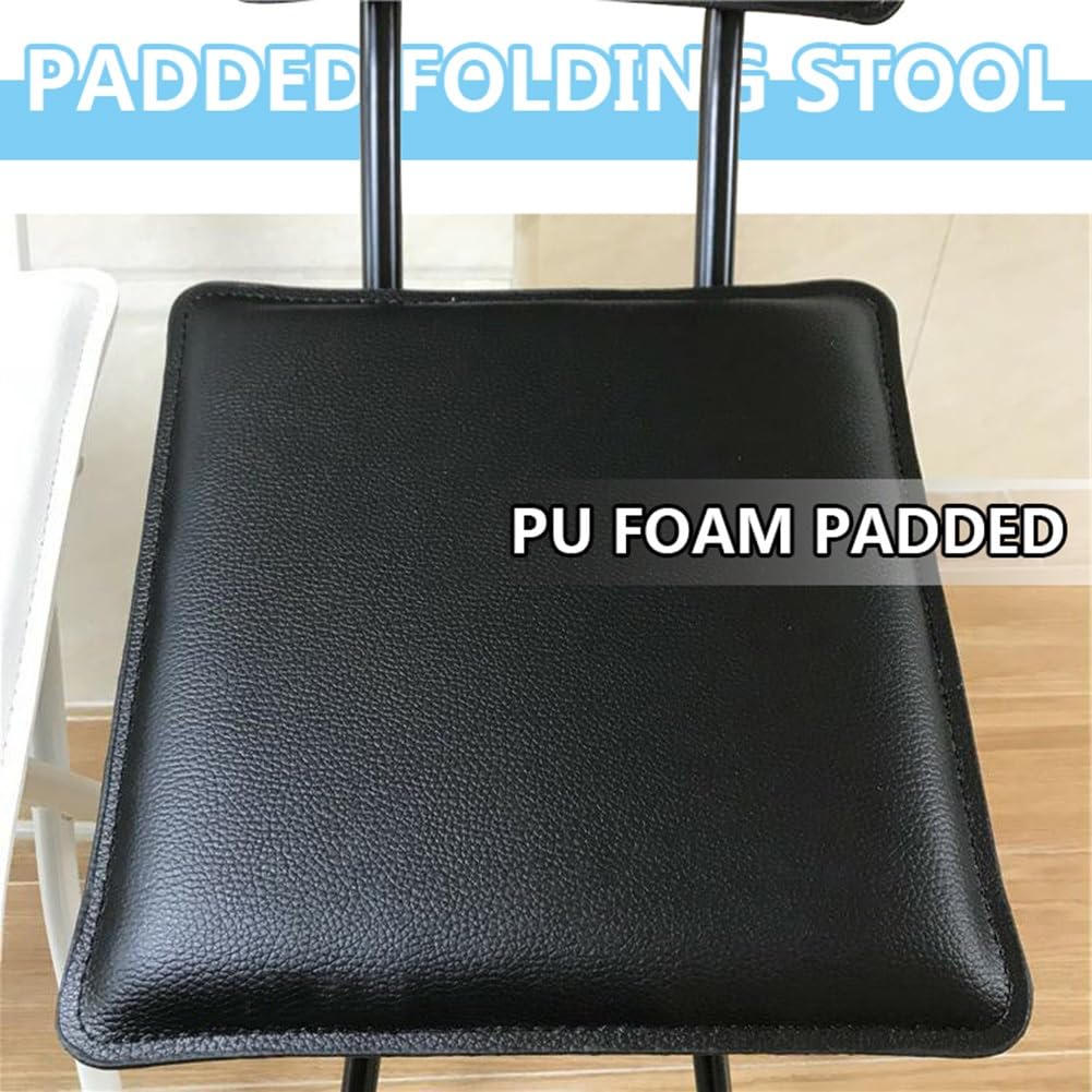 Foldable Counter Height Stool with Backrest E44341
