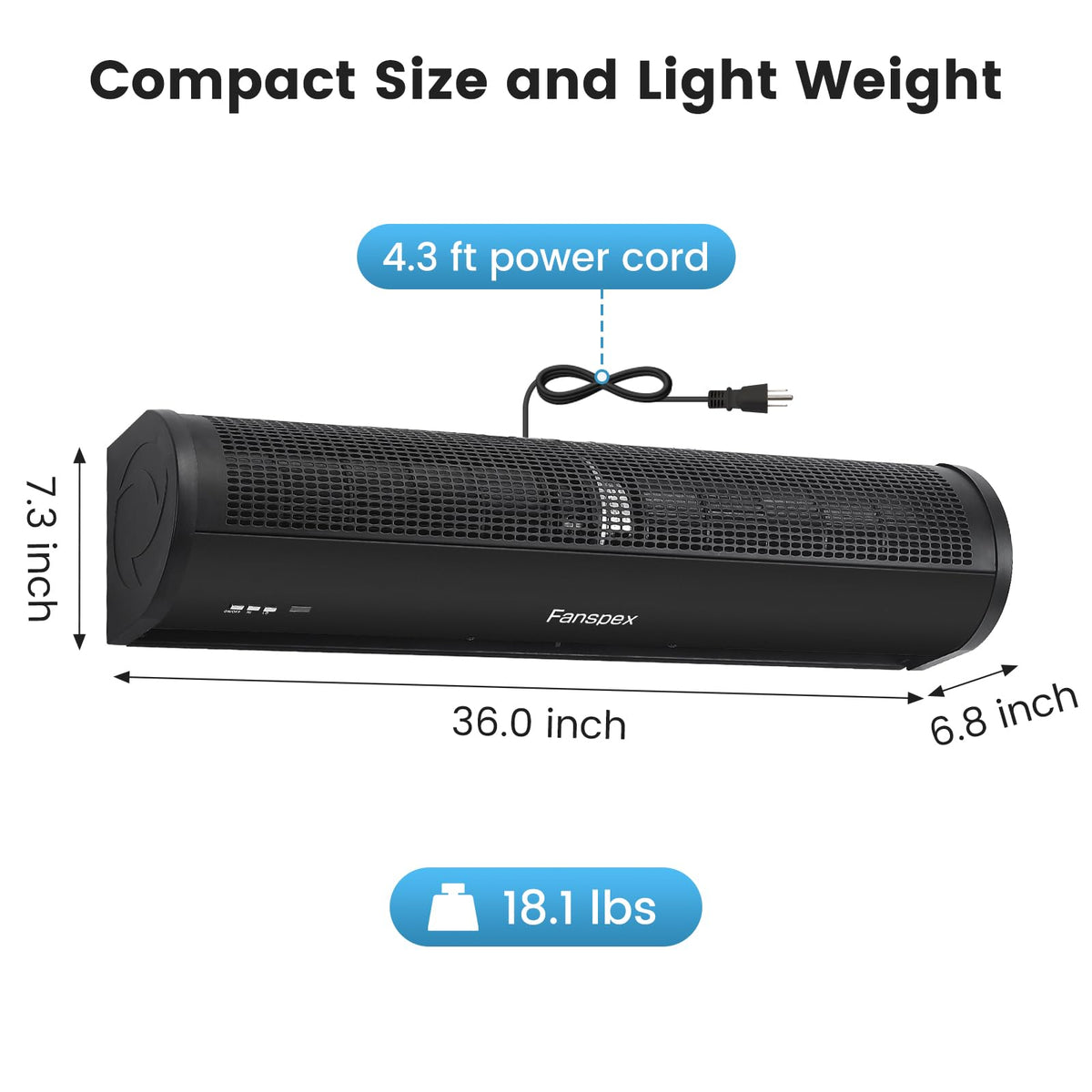 36" Wall Mounted Air Curtain E27536
