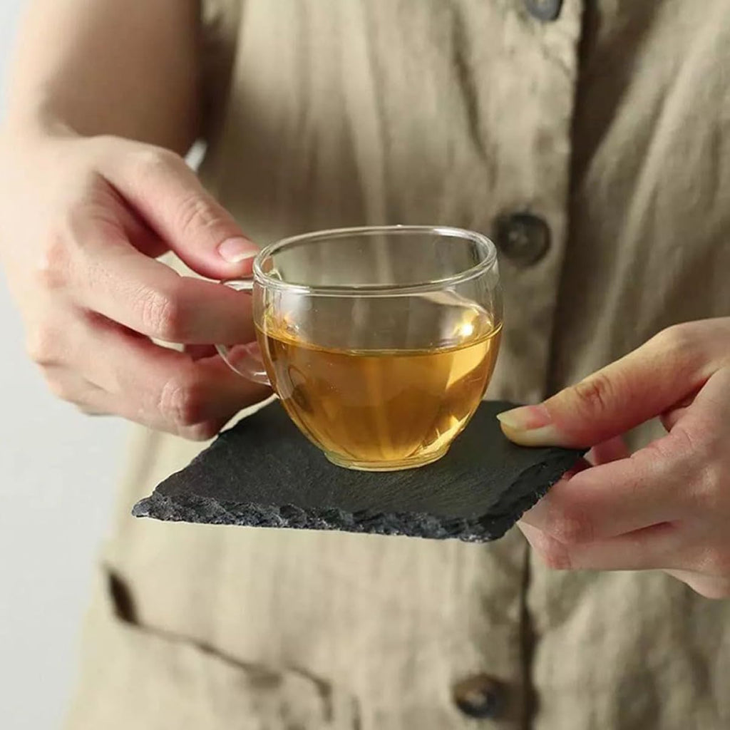 Natural Stone Drink Coasters 12 Pcs Square T703176