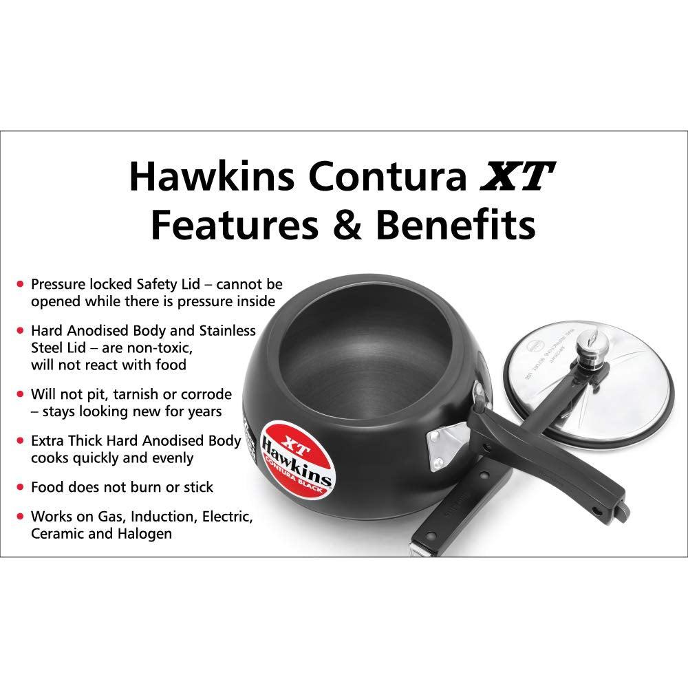 Black 2 Liter Pressure Cooker W32496