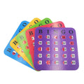 5 Pack Multi Color Extra Thick Stitched Bingo Cards E870