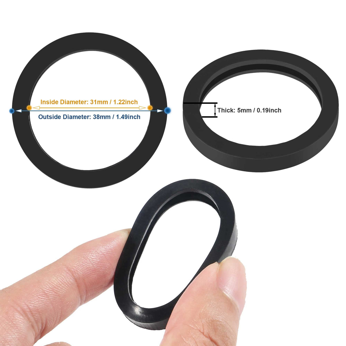 Gas Can Spout Gasket Seals Replacement Rubber Gaskets V37687