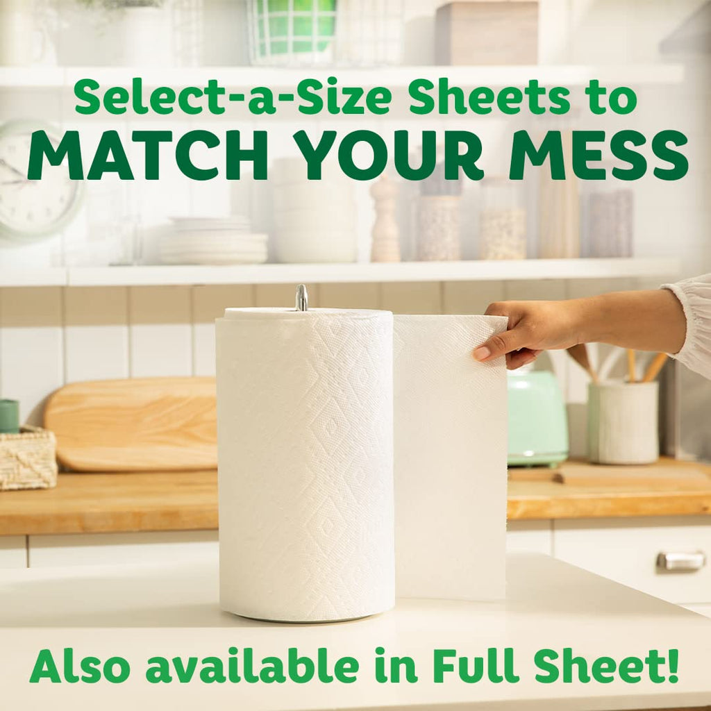 White Paper Towels, 6 Double Rolls Z775