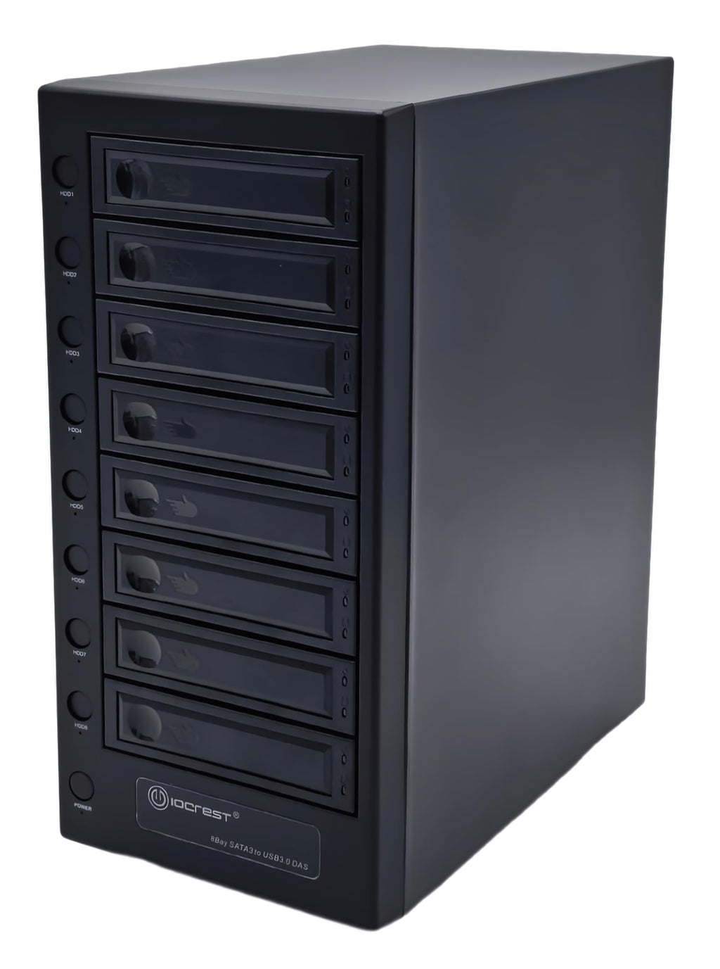 USB 4.0 40Gbps Type-C 8 Bay 2.5 Inch and 3.5 Inch SATA Hard Drive Enclosure F297