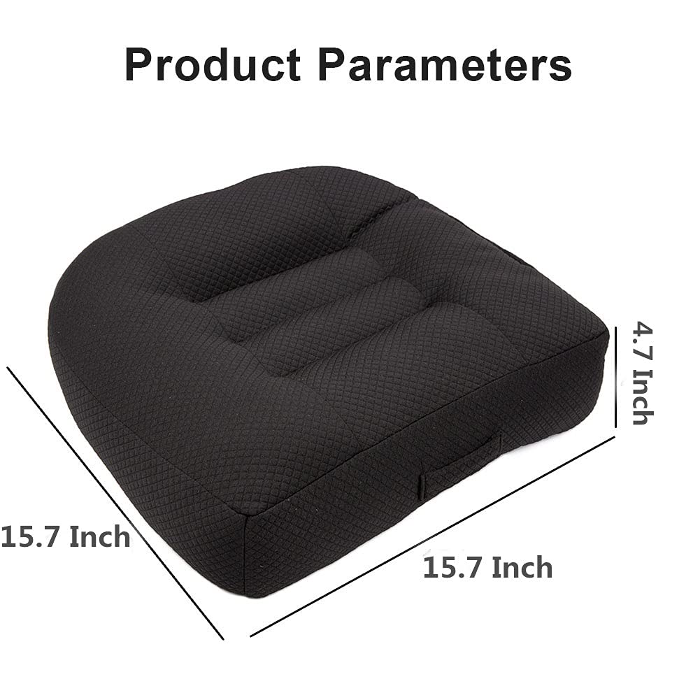 Car Booster Seat Cushion Pure Black T719