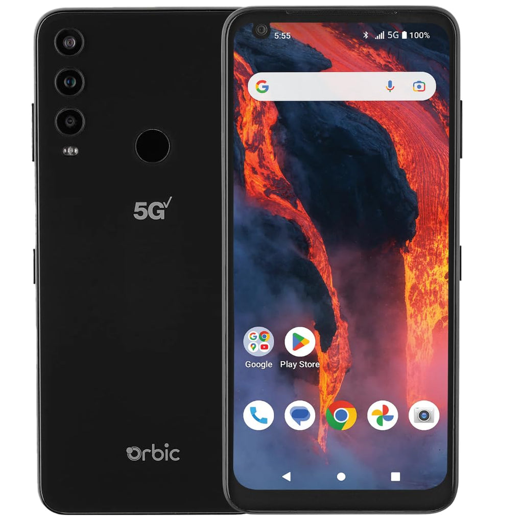 5G Smartphone 64GB 6GB 6.78" HD+ 48MP Triple Camera Black X5516