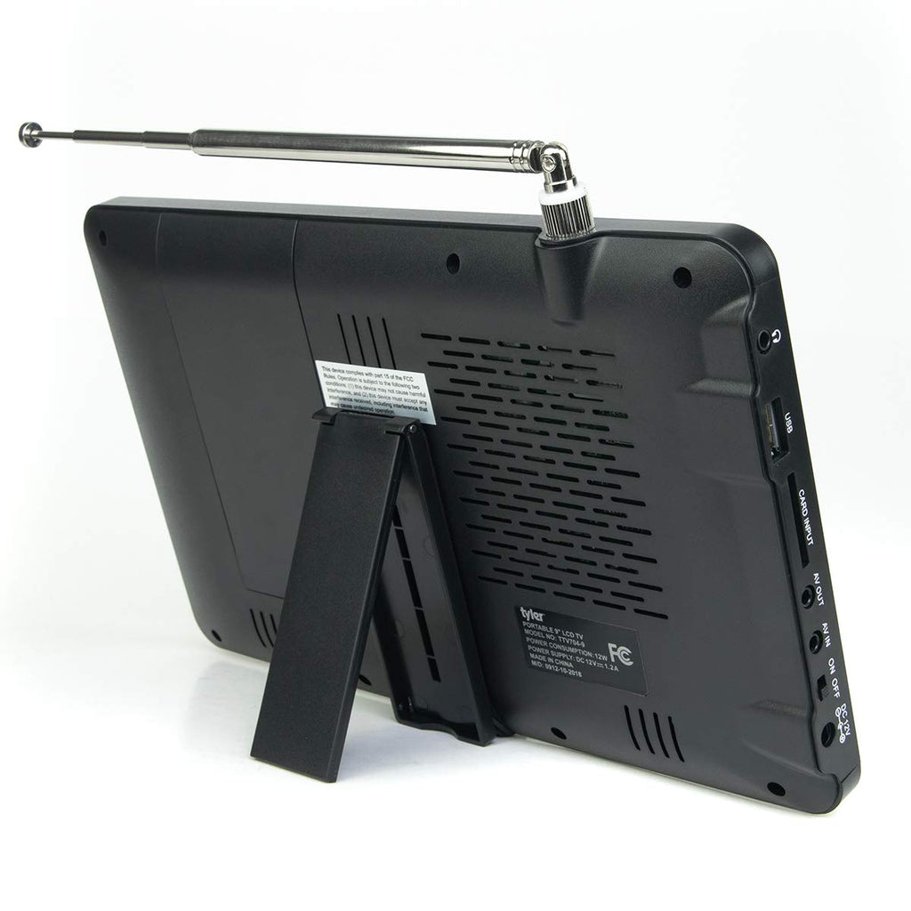 9" Portable LCD TV Rechargeable Battery Powered P8657